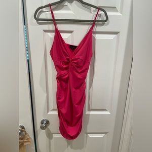 Sexy ruched plunging Neckline